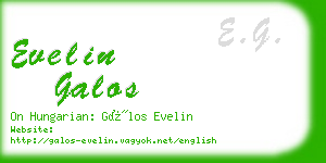 evelin galos business card